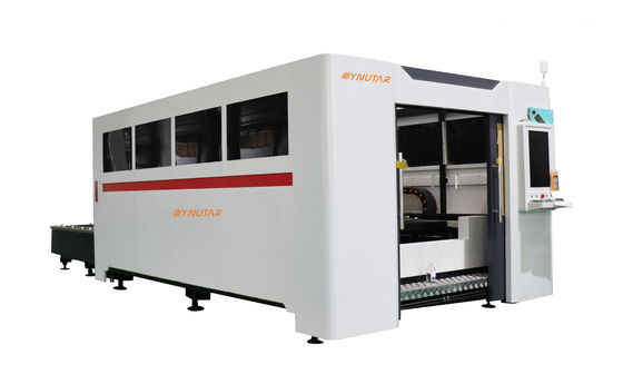Máquina de corte por láser de fibra industrial de 50Hz 1KW / 3KW con alta precisión
