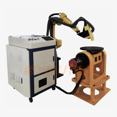 Máquina de limpieza de superficie de metal con láser pulsado de 500W Brazo robótico automatizado