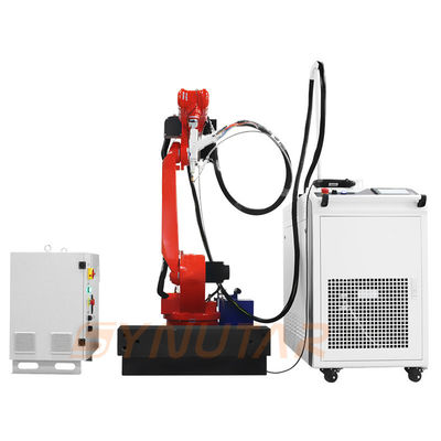 Máquina de soldadura por láser con robot industrial de seis ejes
