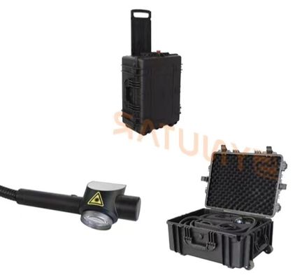 Potente máquina portátil de eliminación de óxido por láser tecnología de escaneo de línea 100mm * 100mm Rango