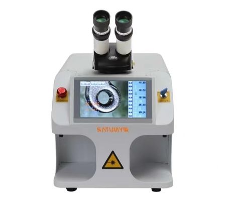 Soldadora láser de precisión para joyería 150KG Peso 0.2-2mm Profundidad de soldadura 1064nm Largura de onda láser