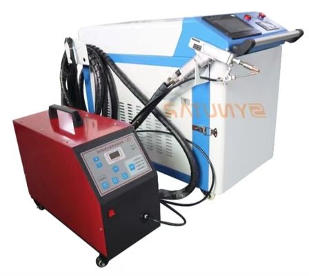 Máquina de soldadura por láser de mano de precisión 0,5-5 mm Profundidad de soldadura 1064nm Largura de onda del láser AC220V/50Hz Potencia